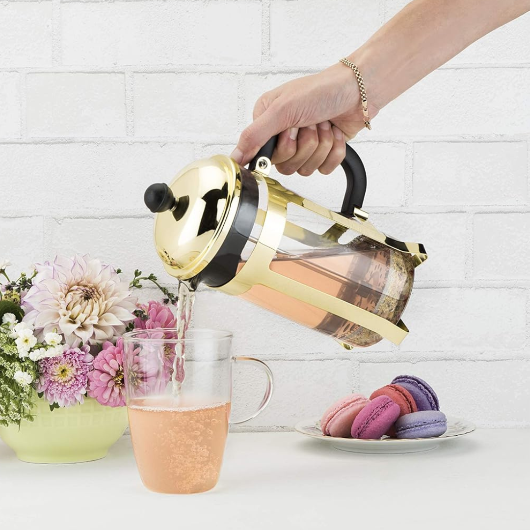 Cafetera de Embolo Prensa Francesa Dorada 350ml