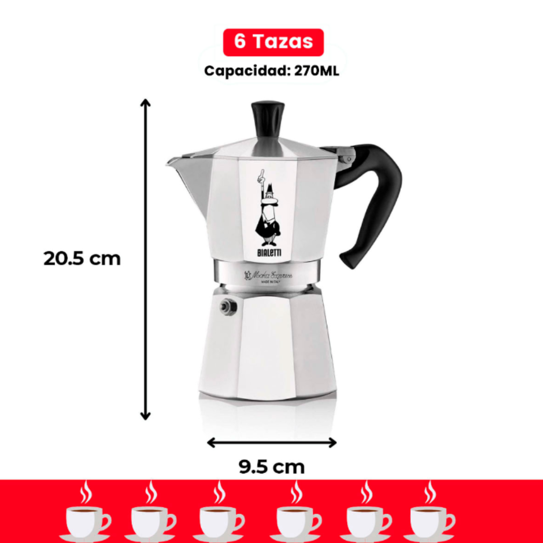 Bialetti Moka Italiana Express 6 Tazas