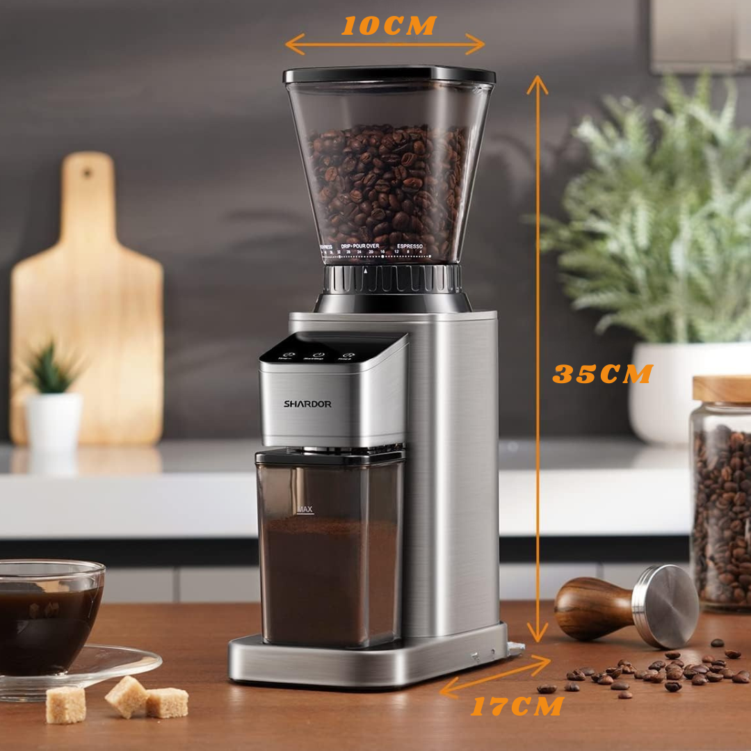 Molino SHARDOR Conico Electrico Didital Ajustable con Temporizador