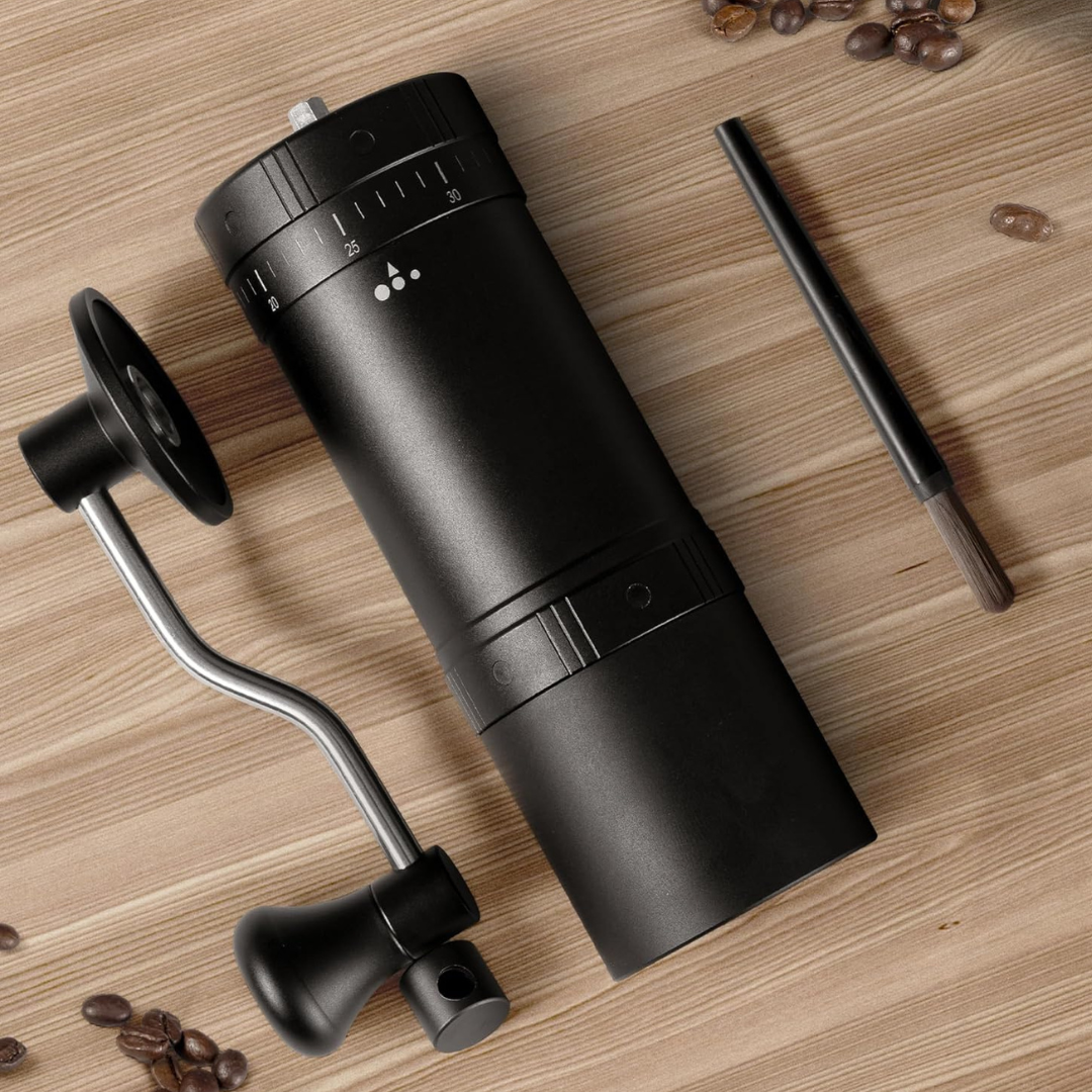 Molino de Café Pro Ajustable Muelas en Acero Negro 50gr