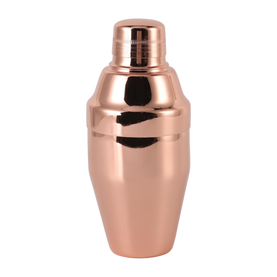 Mezclardor Oro Rosa Shaker Coctelera con Colador y Tapa 550ml