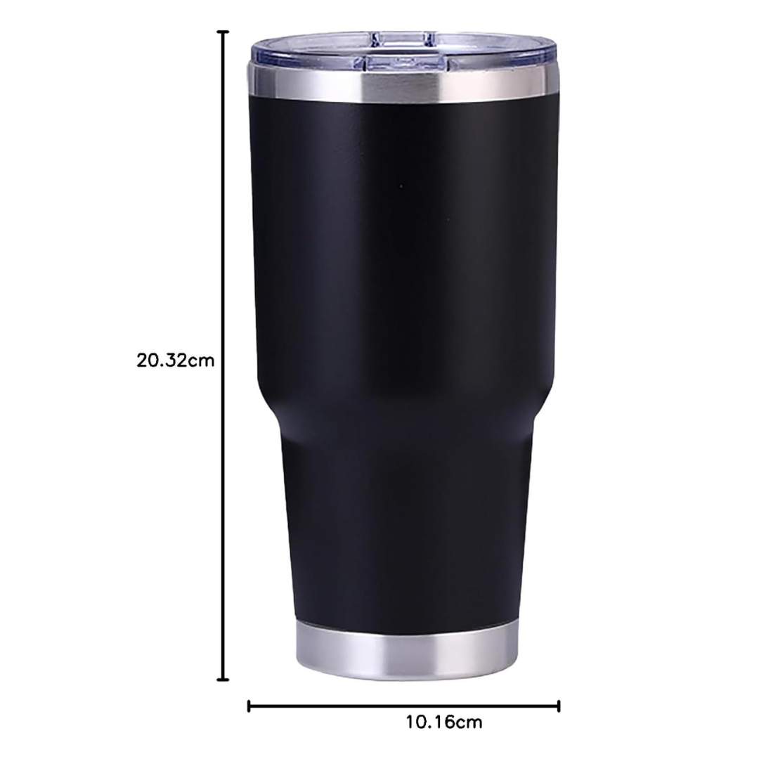 Termo Vaso Doble Pared Termico Negro 900ml