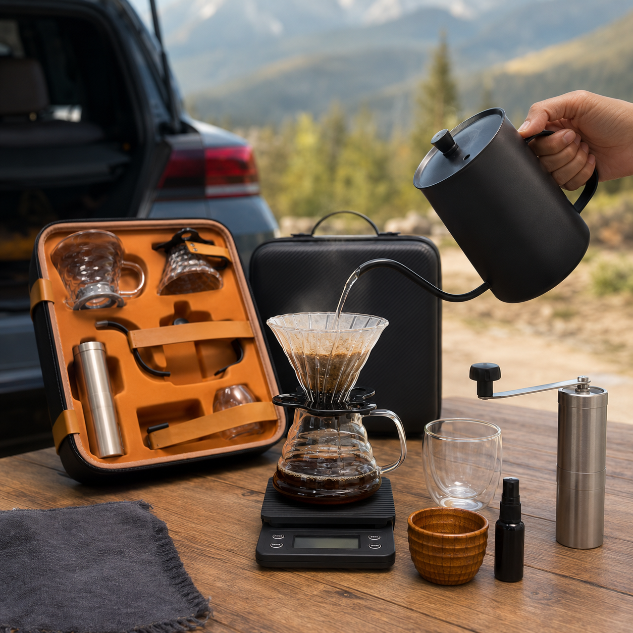 Kit V60 Portatil Para Cafe Filtrado | Experiencia Barista Profesional