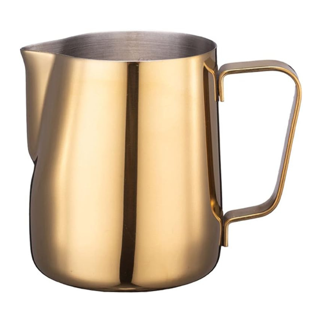 Jarra Cremadora Dorada para Arte Latte 350ml / 600ml