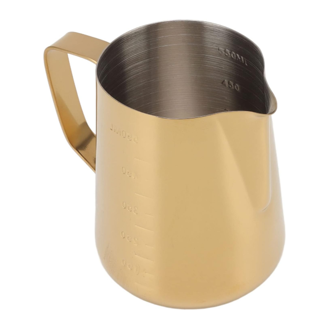 Jarra Profesional Barismo Medidora 550 ml Dorada Arte Latte