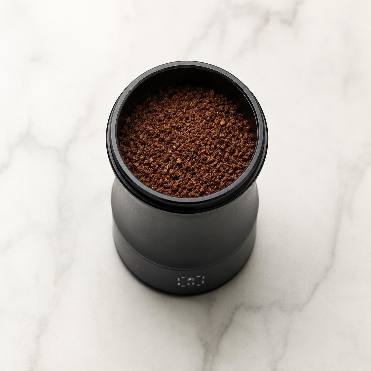 Gramera Digital Recargable con Vaso Dosificador para Café Espresso y Filtrados 58 mm