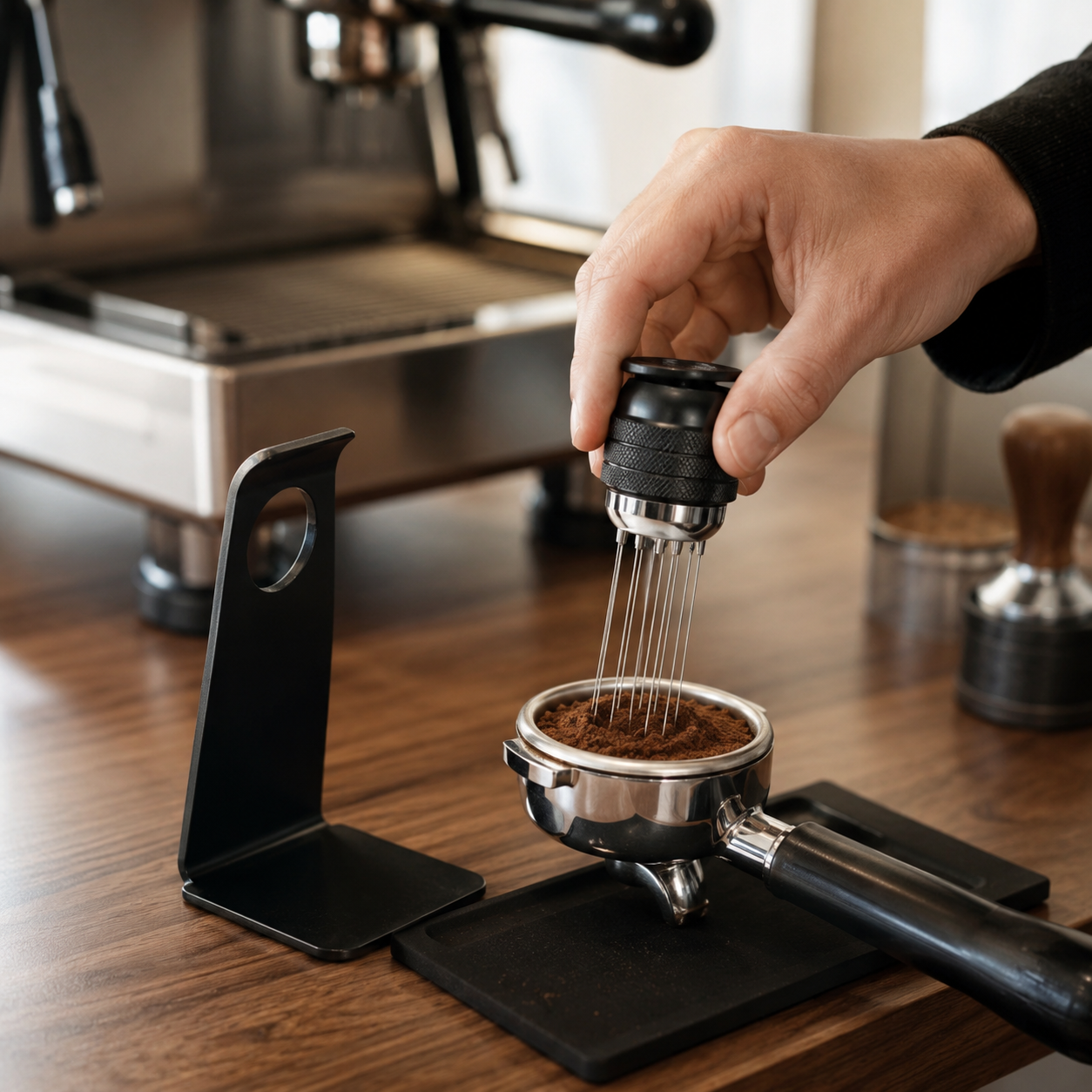 Distribuidor para Maquina Espresso con Agujas y Soporte