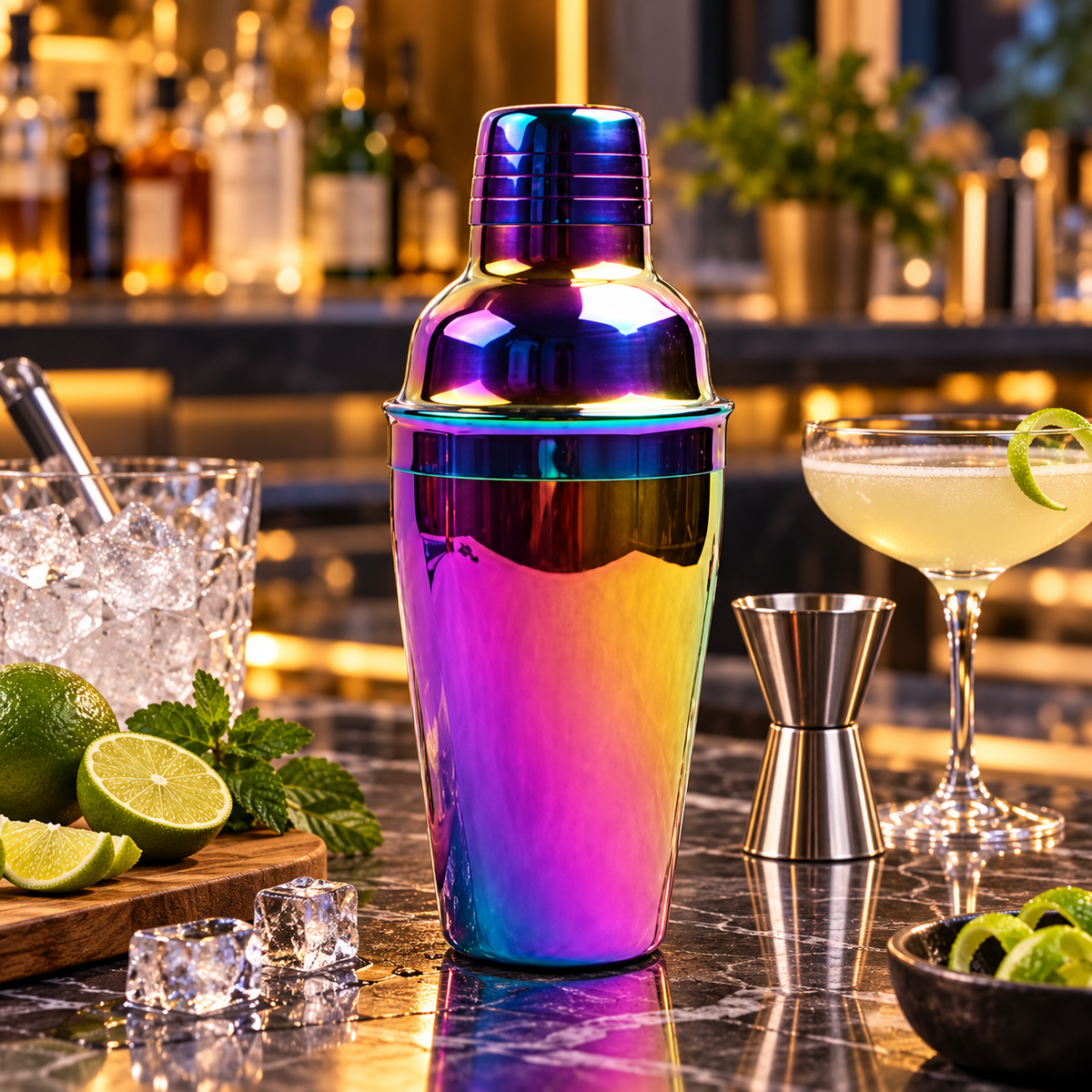 Coctelera Shaker Tornasol de Acero Inoxidable 750 ml