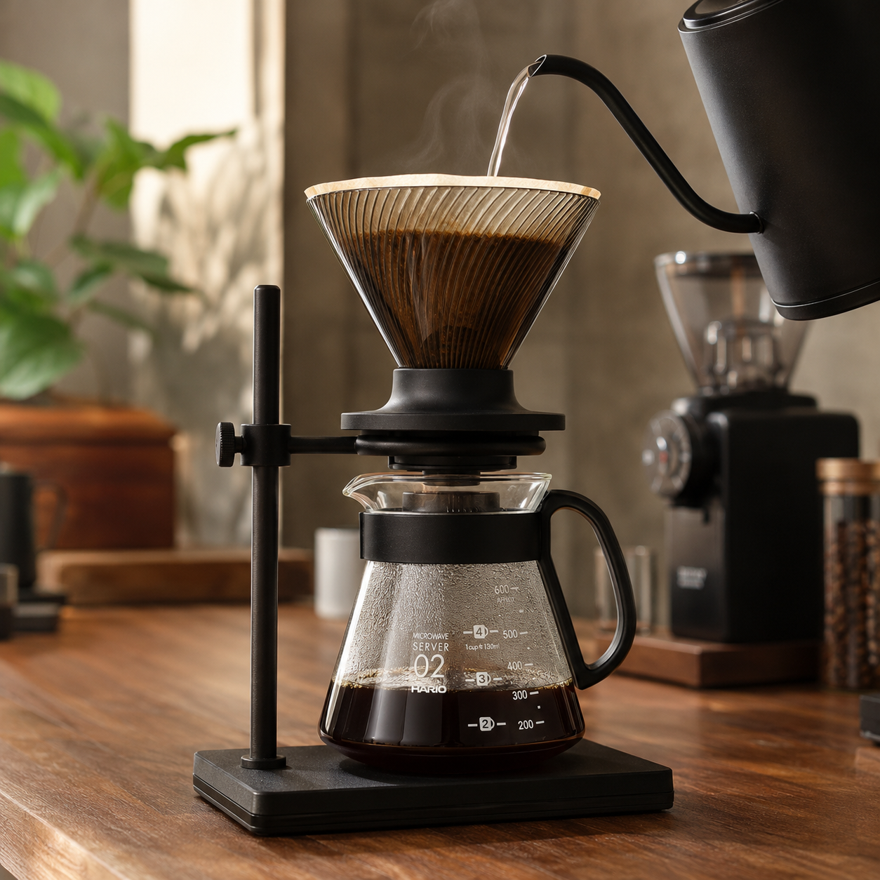 Kit HARIO V60 NEO 02 con Server y Filtros Originales x100