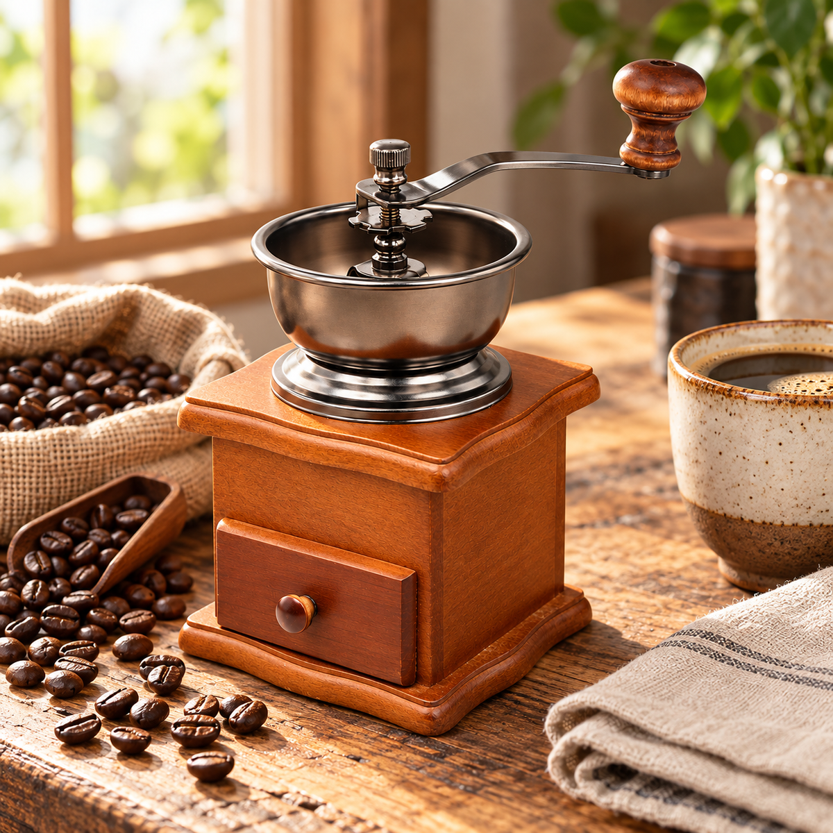 MOLINO MANUAL CAFE MADERA CLARO 25G VINTAGE
