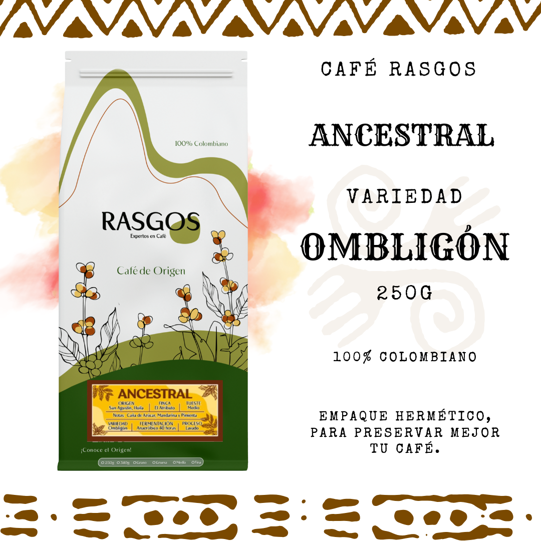Café Colombiano Ancestral 250 g | Ombligón – San Agustín, Huila
