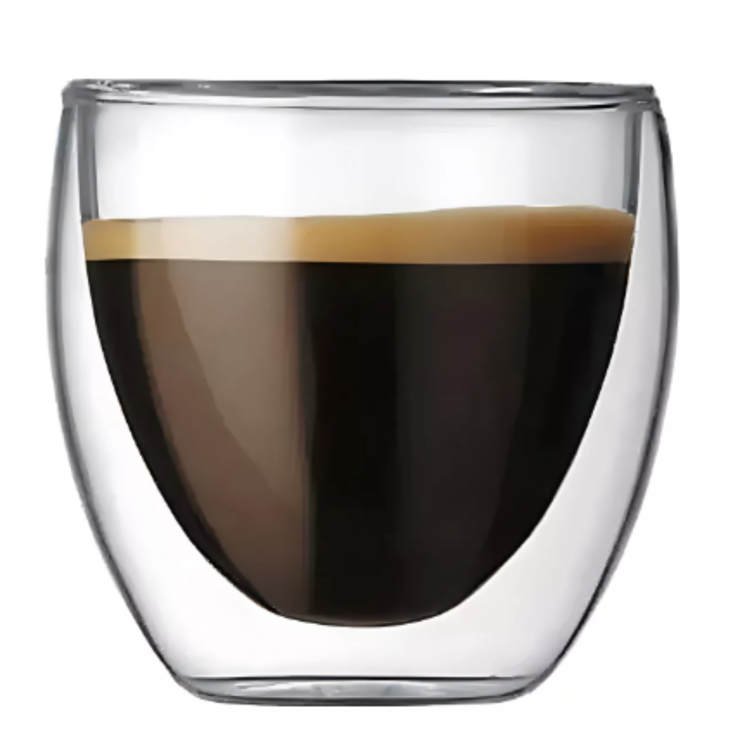 Vaso de Cristal Borosilicato 240ml Doble Pared
