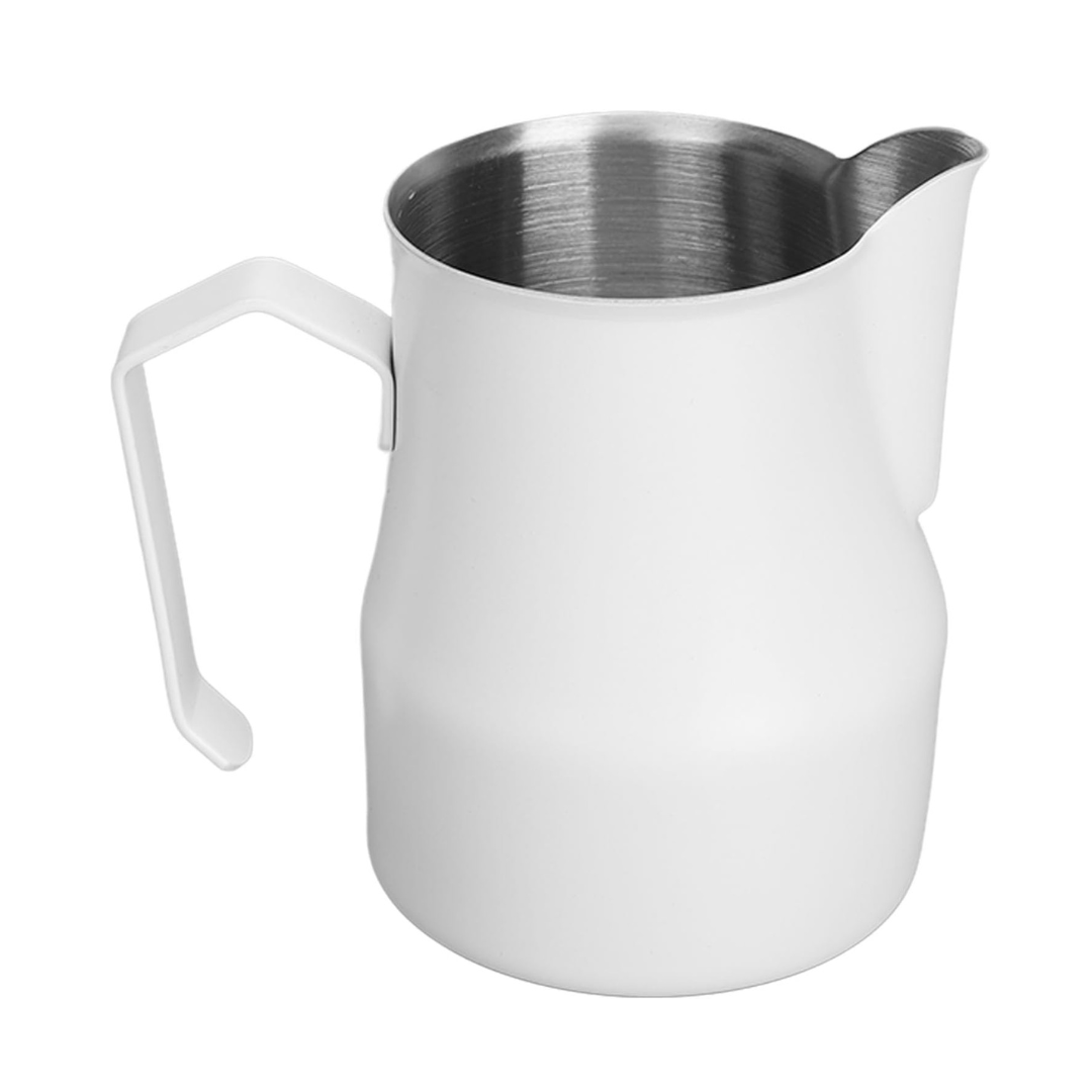 Taza Pitcher Blanca para Espumar Leche – Barismo Profesional 350 ml / 500 ml