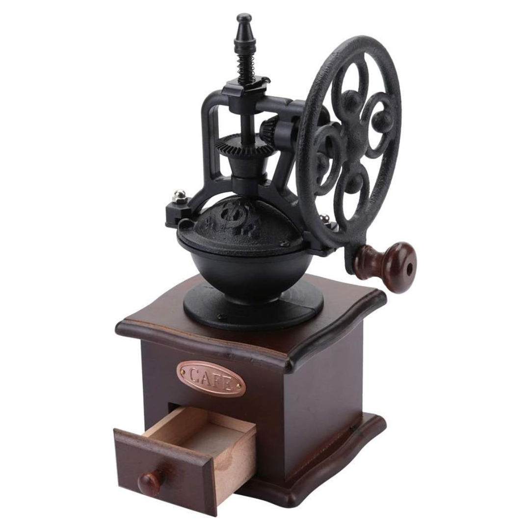 Molino Manual Vintage Café 30gr Artesanal con Detalles en Madera