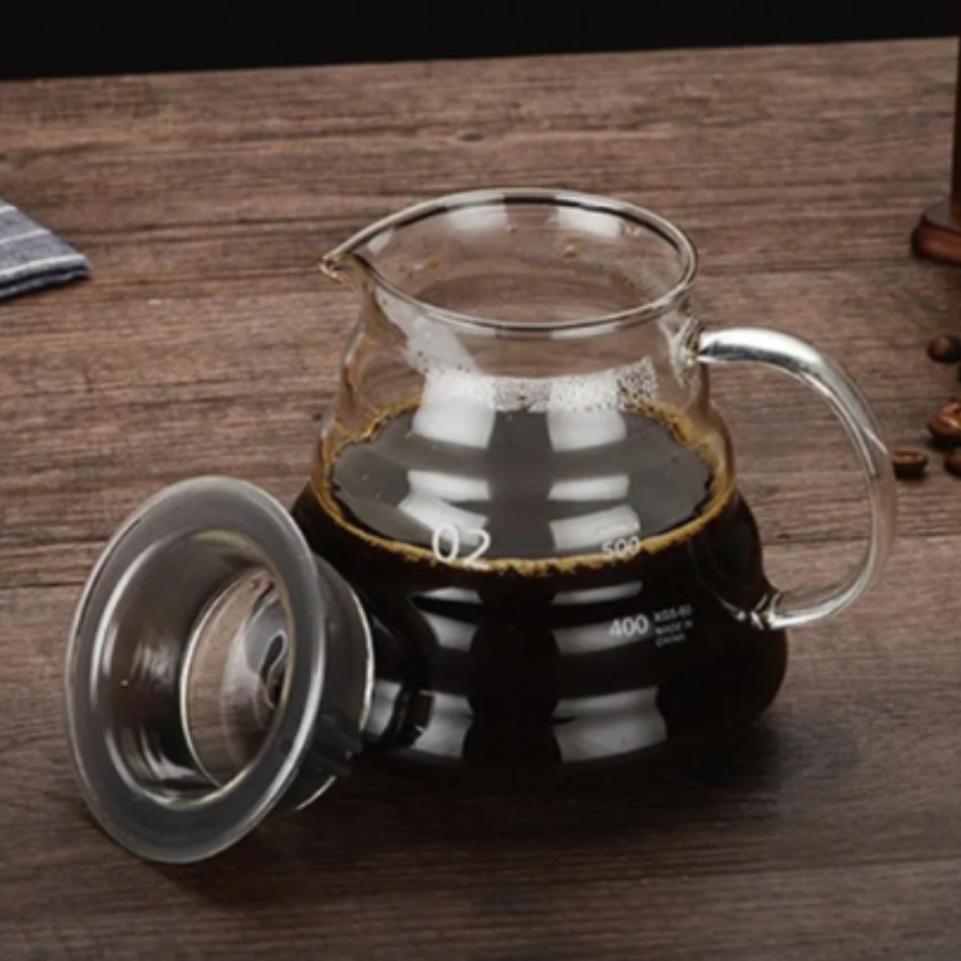 Server de Café 600ml Cristal Borosilicato de Alta Calidad