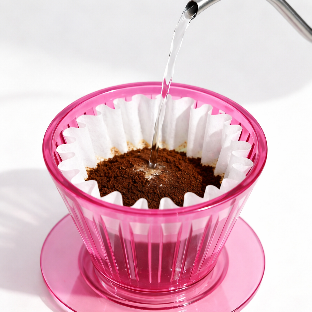 Dripper Café Goteo Tipo TIMEMORE B75 Transparente Rosa