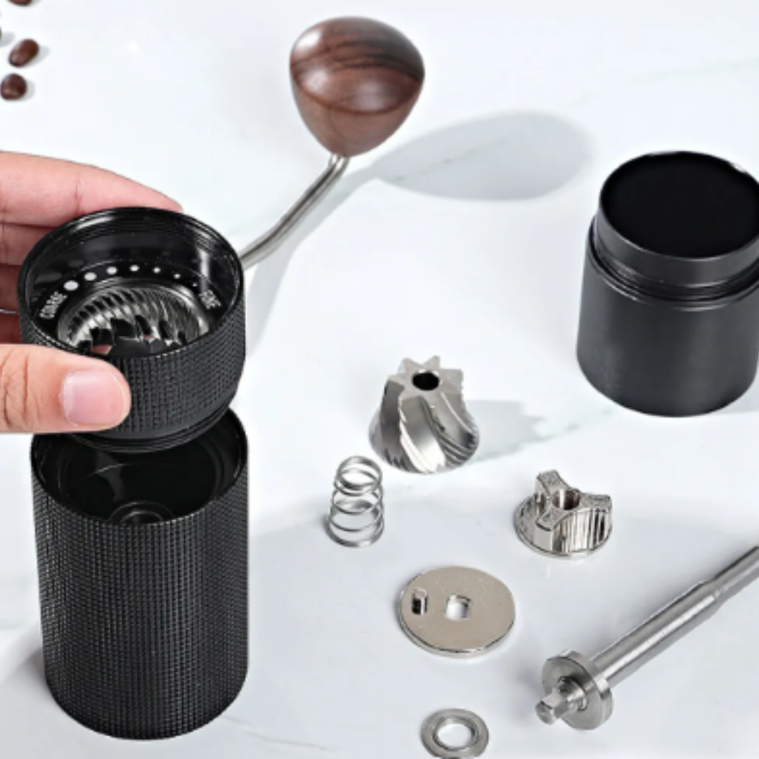 Molino Negro Pro con Muelas en Acero Inoxidable 35gr Marco Antideslizante