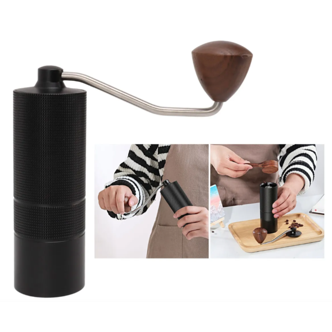 Molino Negro Pro con Muelas en Acero Inoxidable 35gr Marco Antideslizante