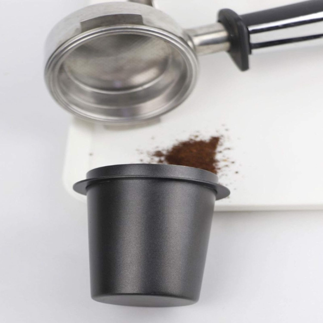 Dosificador para Maquina Espresso Negro / Plata 58mm