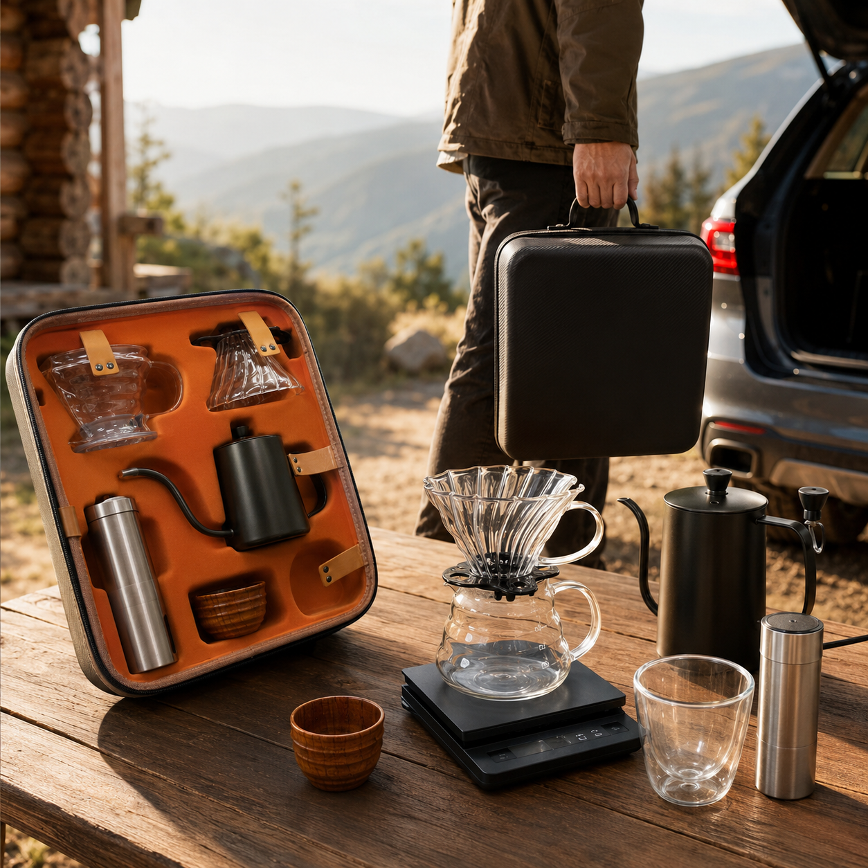 Kit V60 Portatil Para Cafe Filtrado | Experiencia Barista Profesional