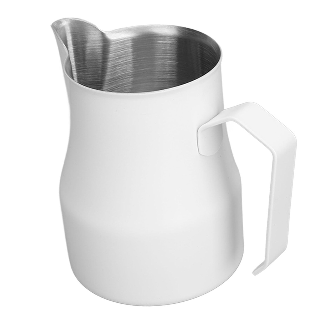Taza Pitcher Blanca para Espumar Leche – Barismo Profesional 350 ml / 500 ml
