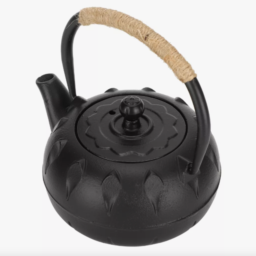Tetera En Hierro Fundido Negro con Infusor Estilo Japonés 400ml