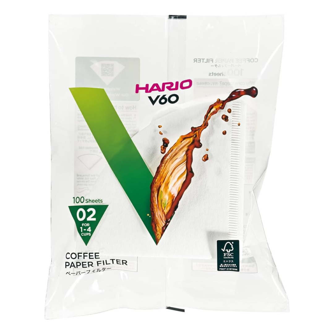Filtros Hario V60 02 De Papel Original x100