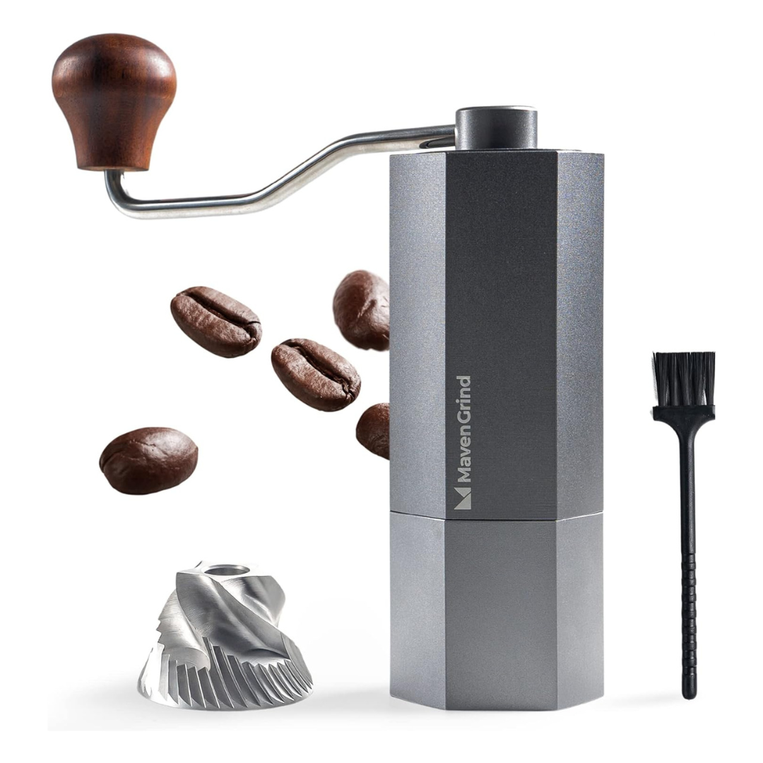 Moledor para Café Gris Ajustable Acero Inoxidable 35gr