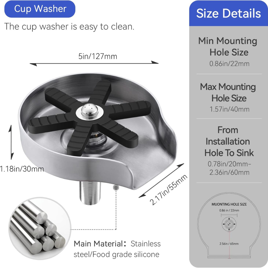 Lavadora de Vasos | Enjuagador de Vidrio Automático