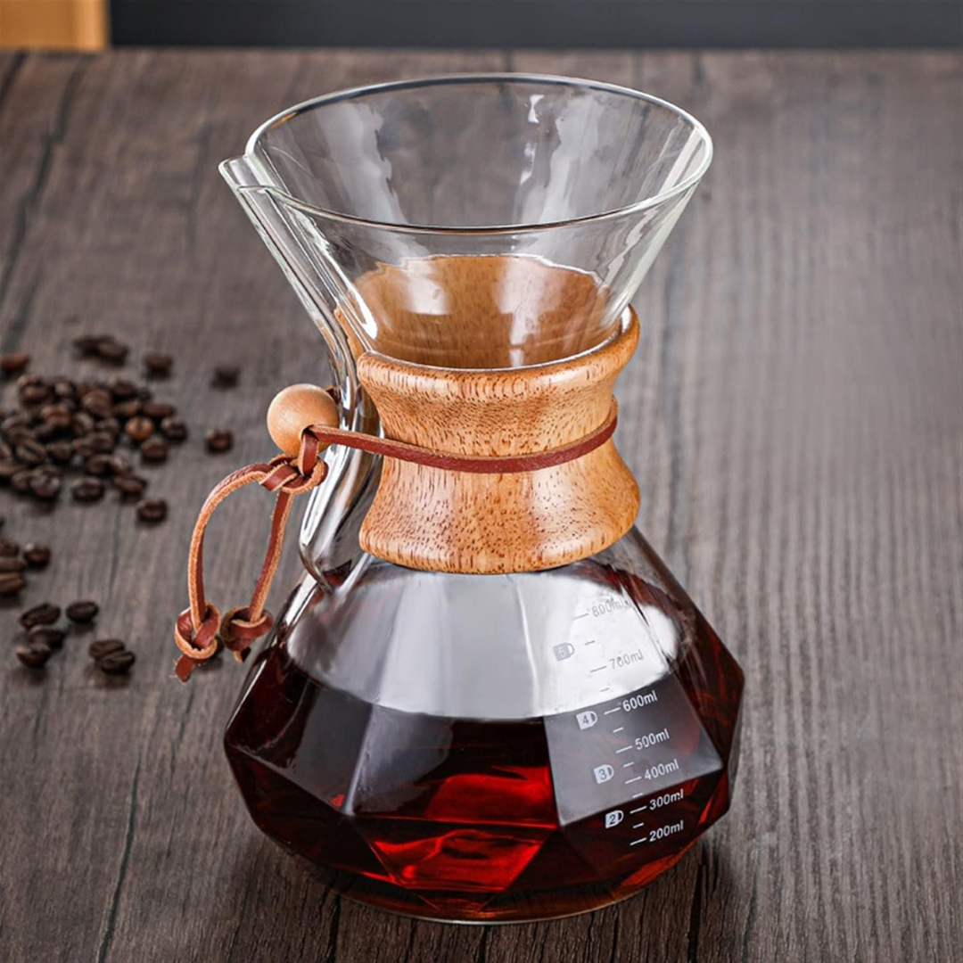Cafetera Percoladora Pour Over Diamante 600ml