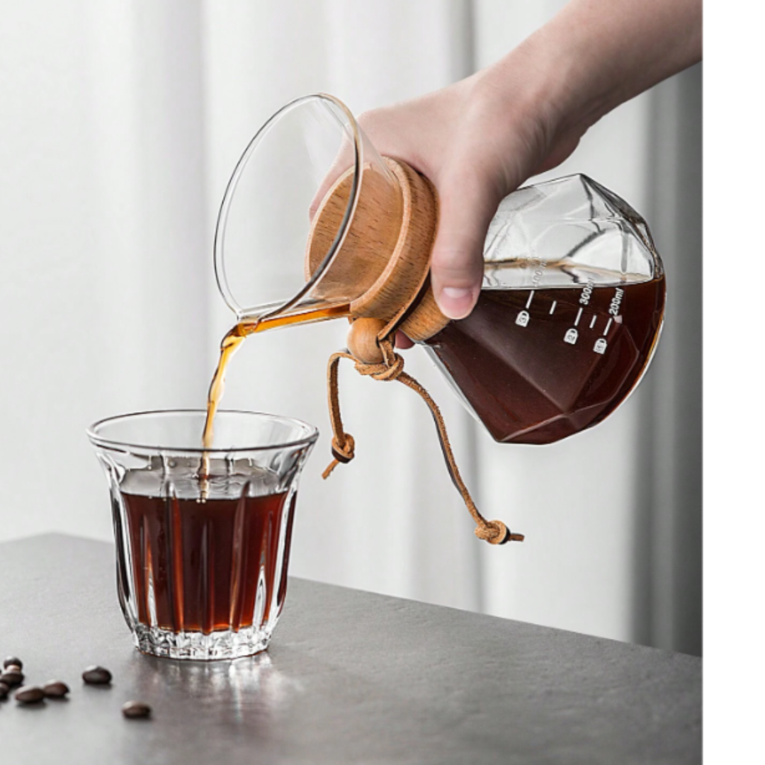 Cafetera Percoladora Pour Over Diamante 600ml