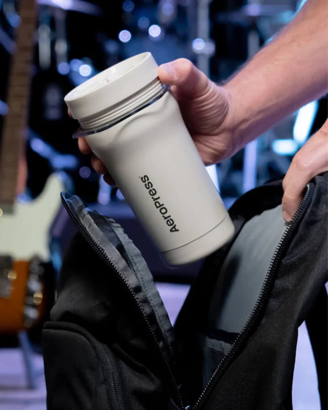 Cafetera AeroPress Go Plus Portatil para Camping Crema