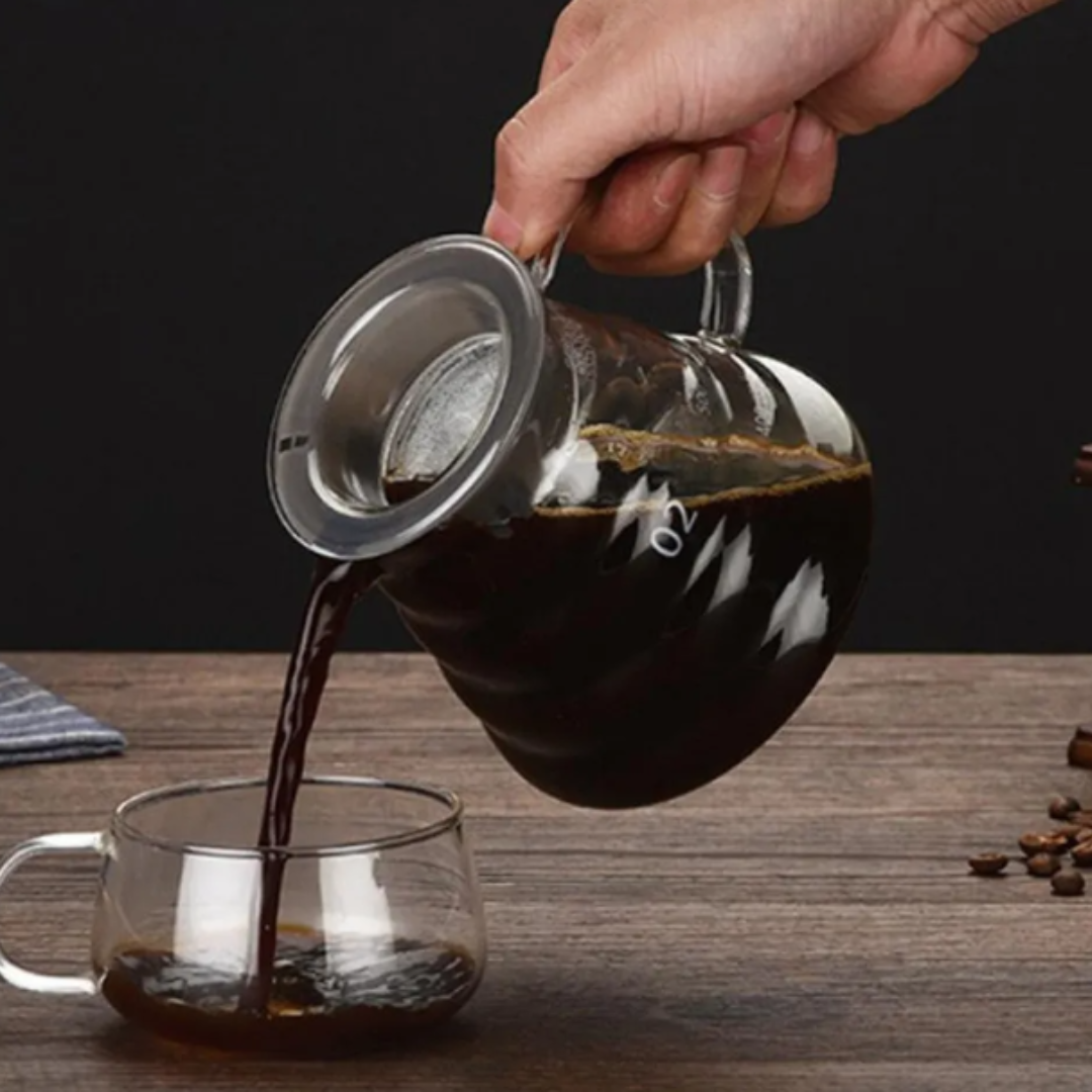 Server de Café 600ml Cristal Borosilicato de Alta Calidad