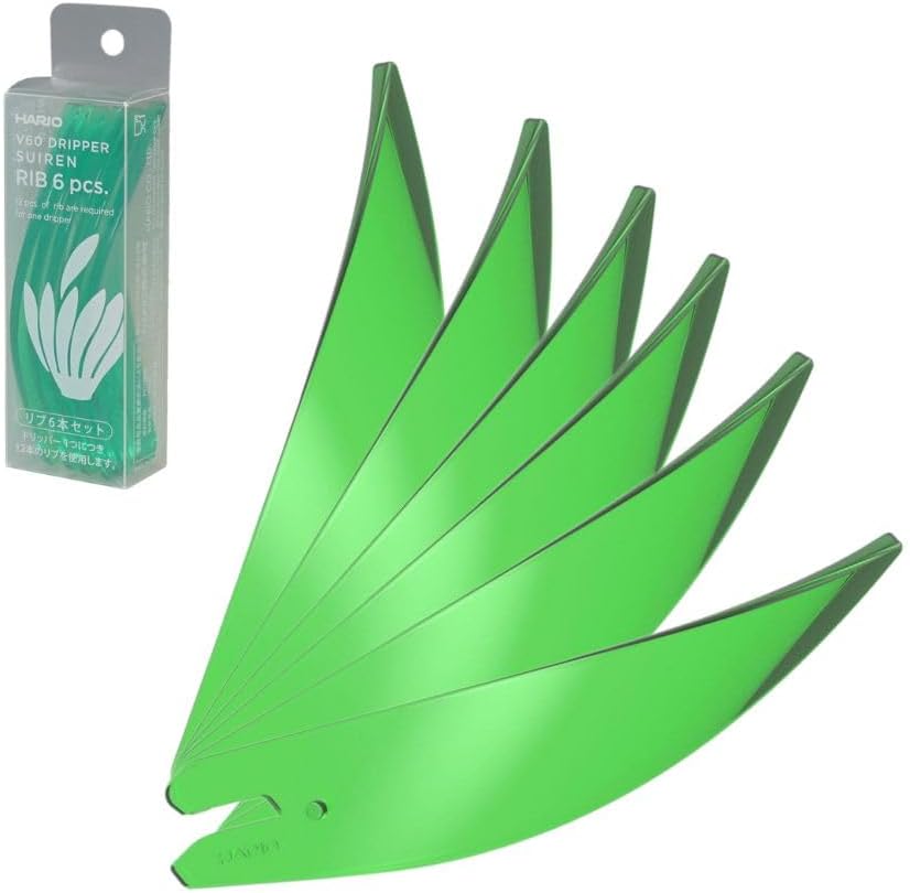Hario SUIREN Ribs-6 Juego de 6 Piezas para Repuesto Multicolor