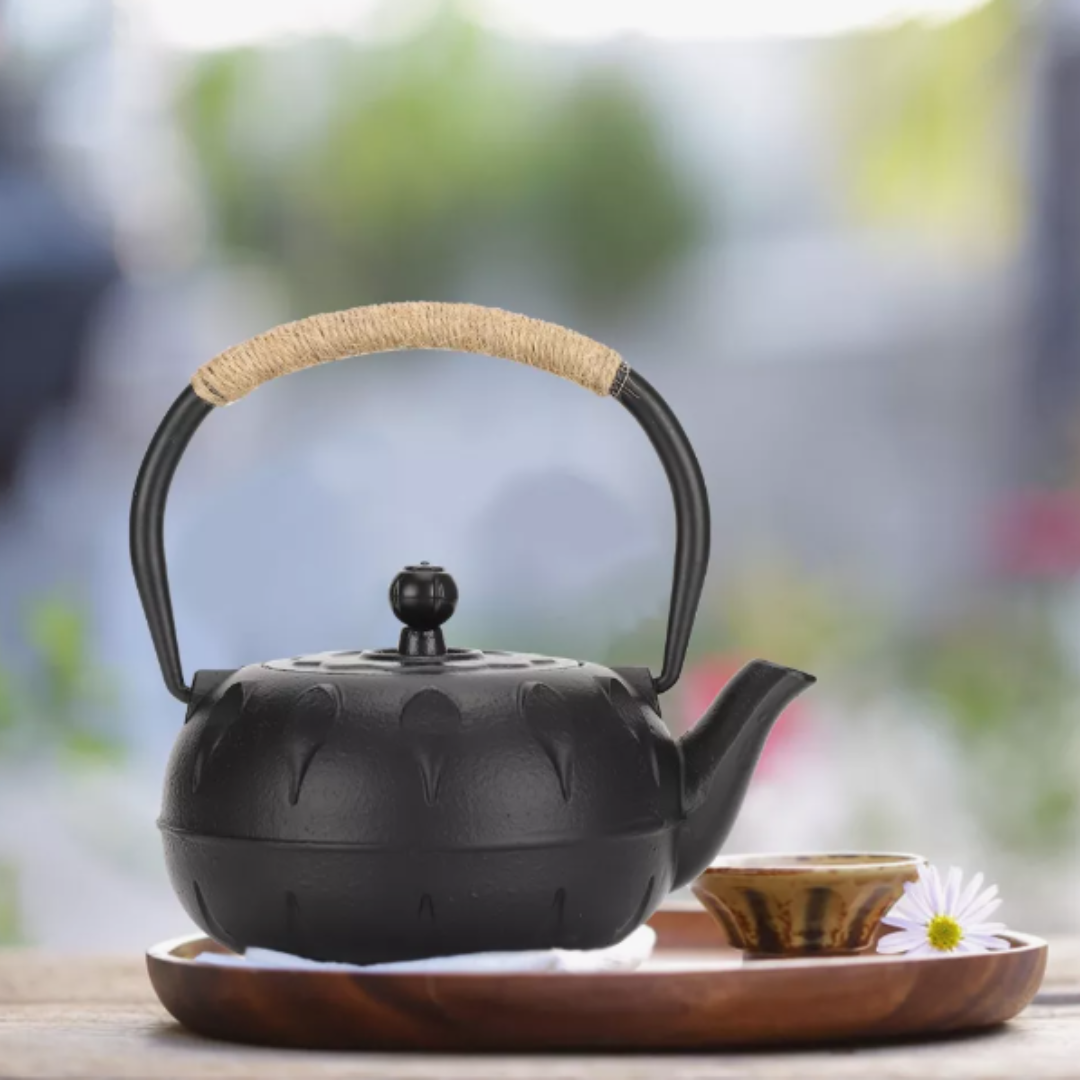 Tetera En Hierro Fundido Negro con Infusor Estilo Japonés 400ml
