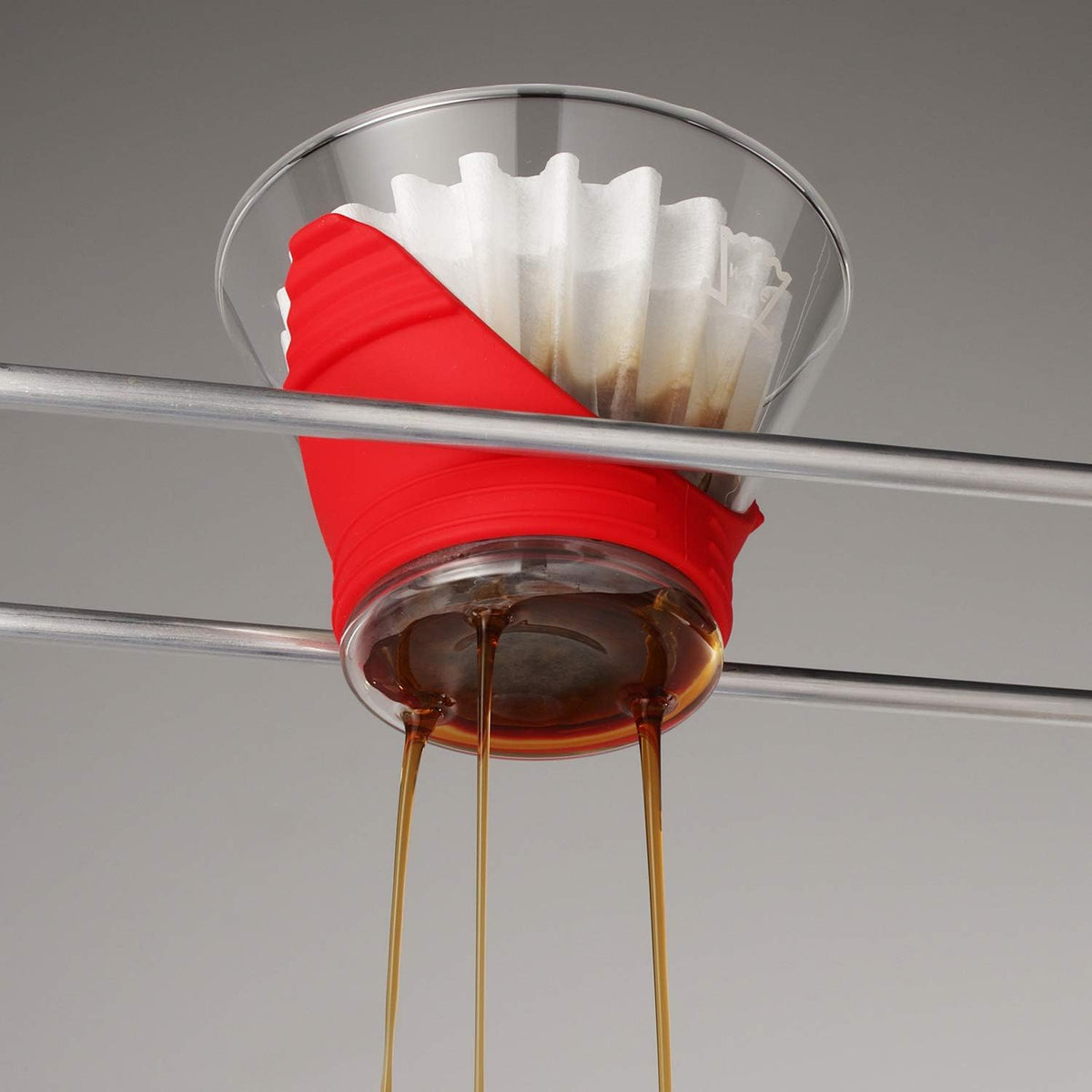 Kit Cafe Metodo Kalita Wave con Server y Filtros Color Rojo