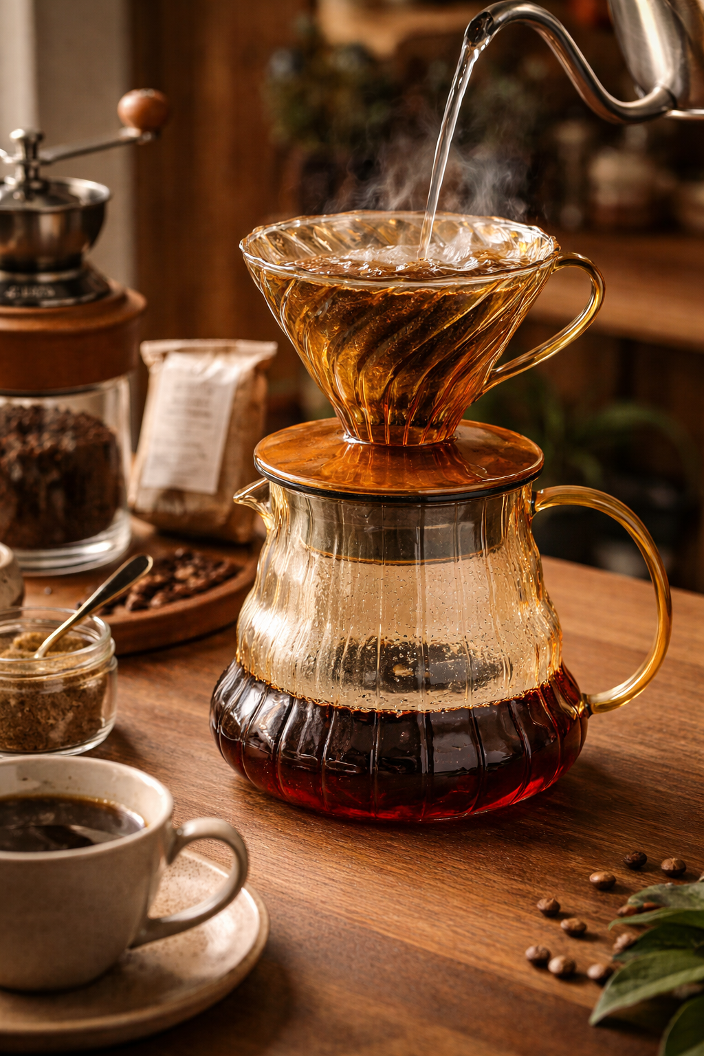 Server 02 Cafe Goteo Cristal Borosilicato Resistente