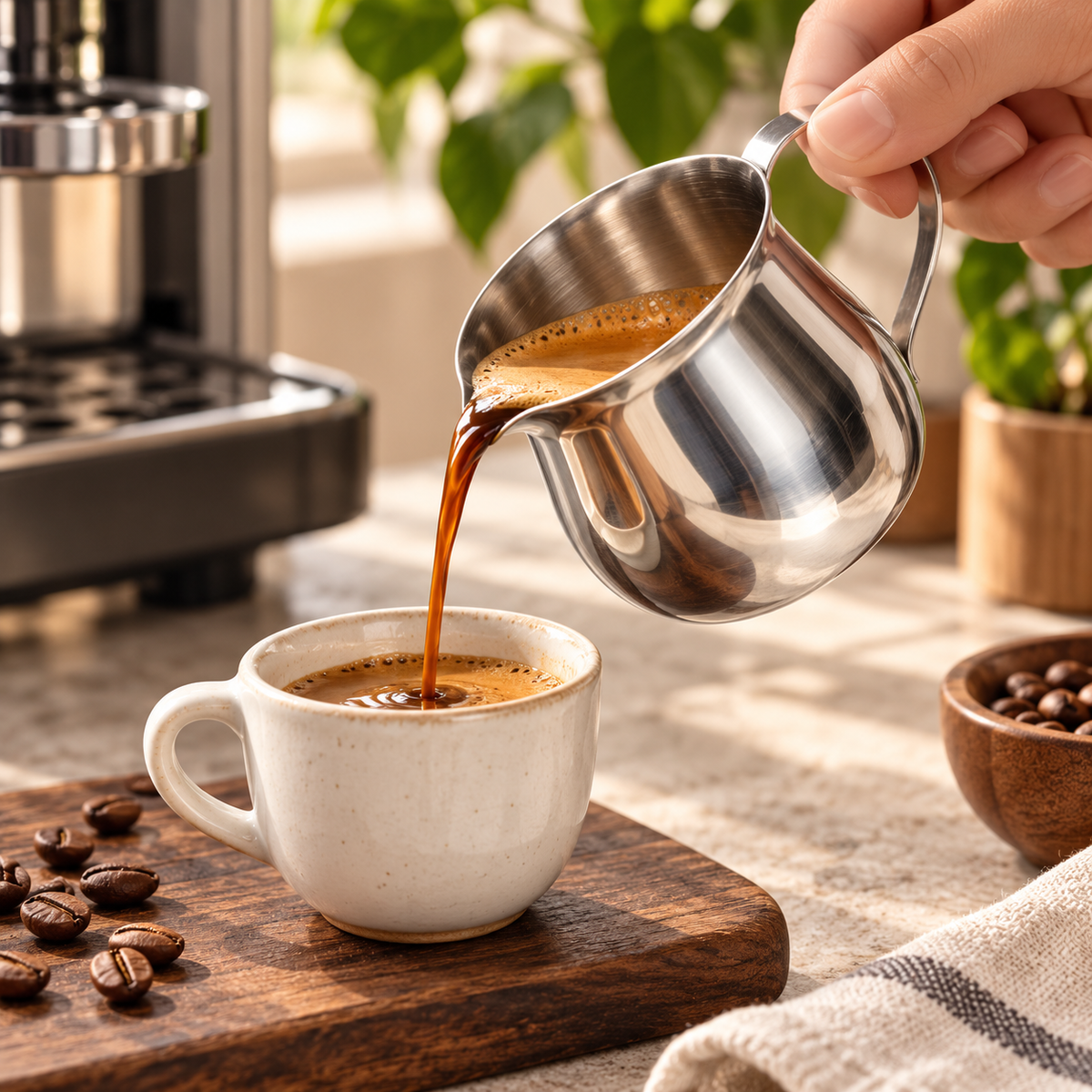 Jarra Medidora para Espresso 1 Oz 30 ml Metalica