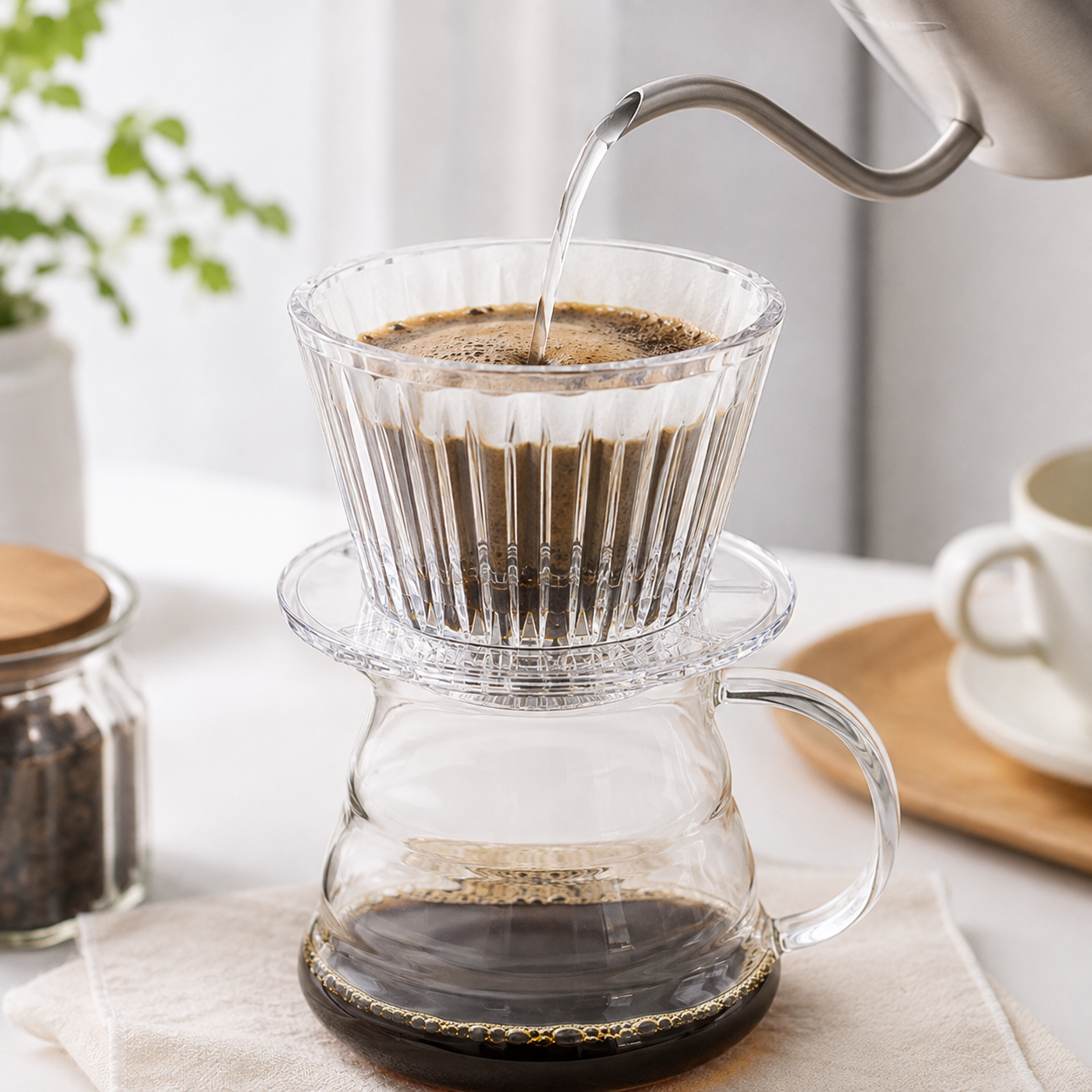 Cafetera Metodo Dripper YRP Tipo Timemore B75 Transparente 1-2 Tazas