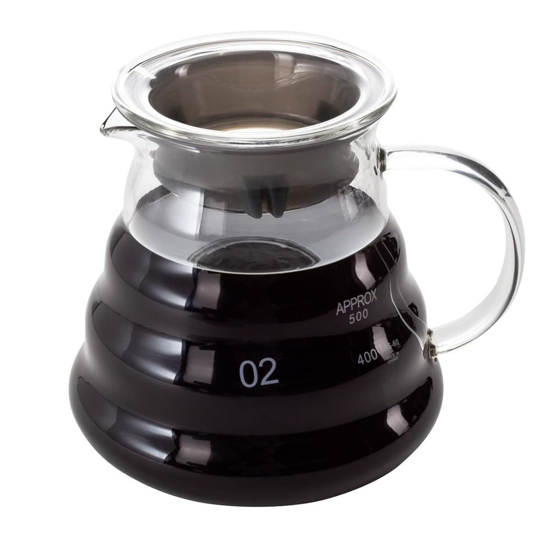 Server de Café 600ml Cristal Borosilicato de Alta Calidad