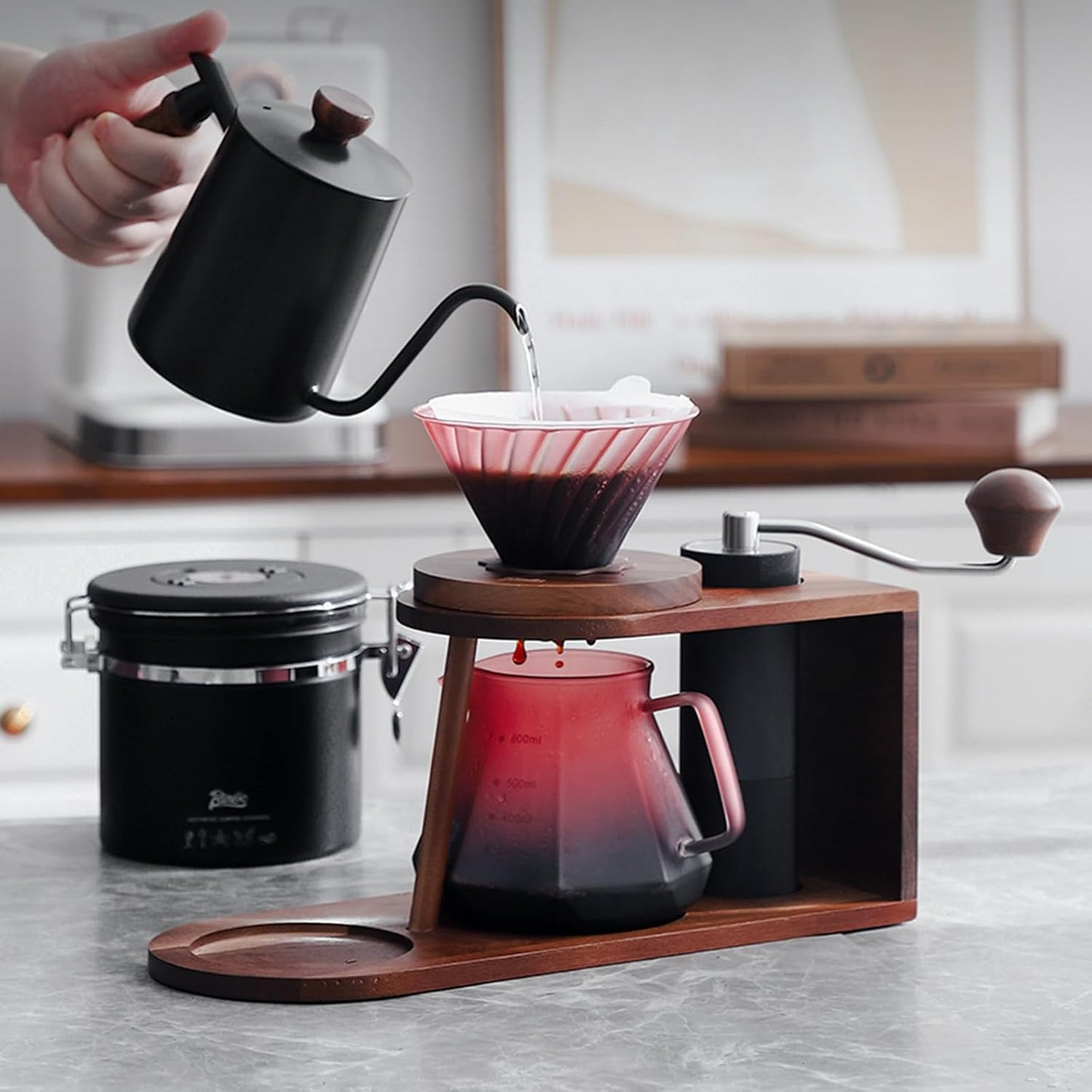 Juego de Cafetera V60 #02 de Goteo Completo Binco