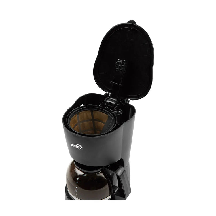 Cafetera Electrica Goteo KALLEY 4 Tazas K-MCM4N Negro con Filtro Reutilizable