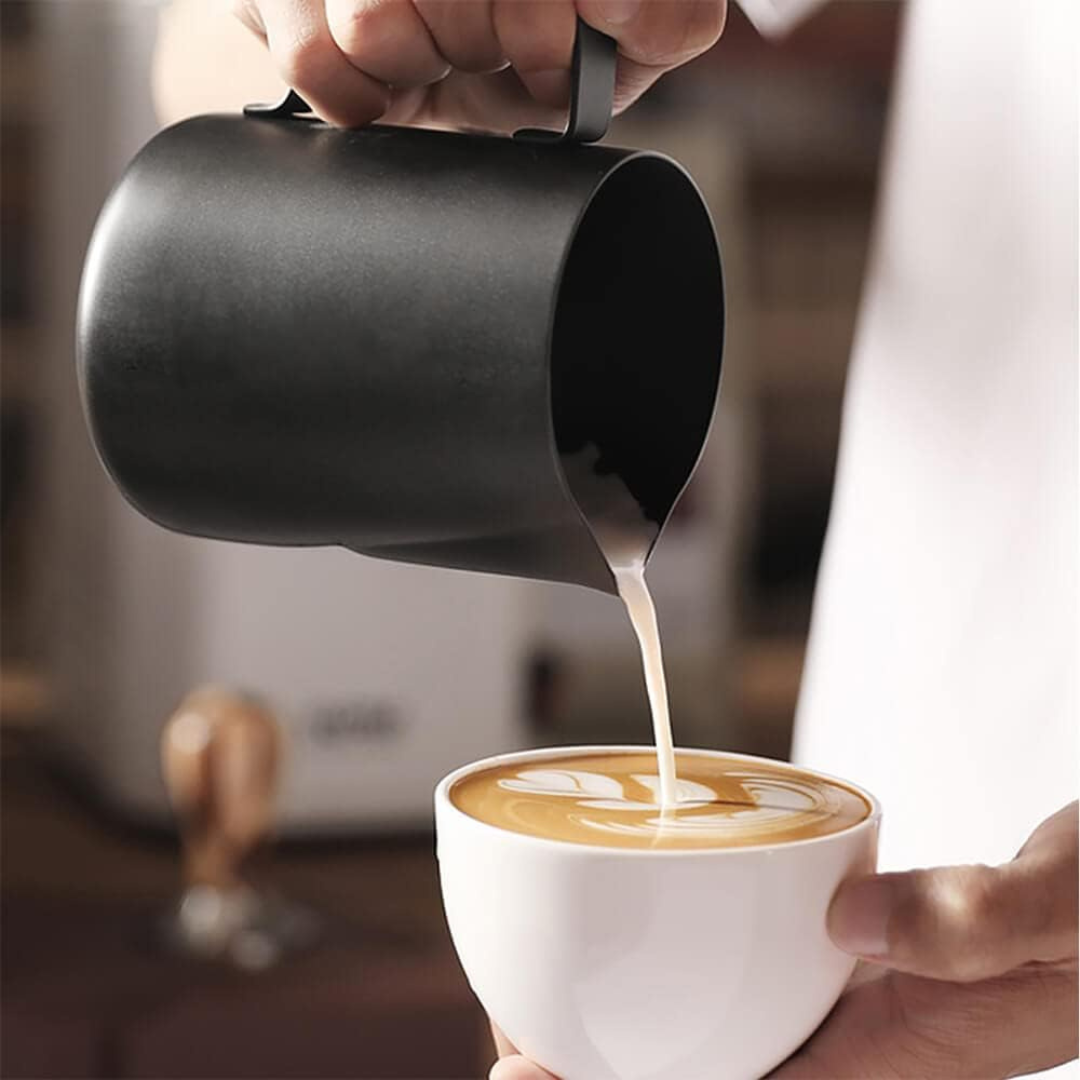 Jarra Cremadora Negro Mate Arte Latte / 350ml / 600m / 1000ml