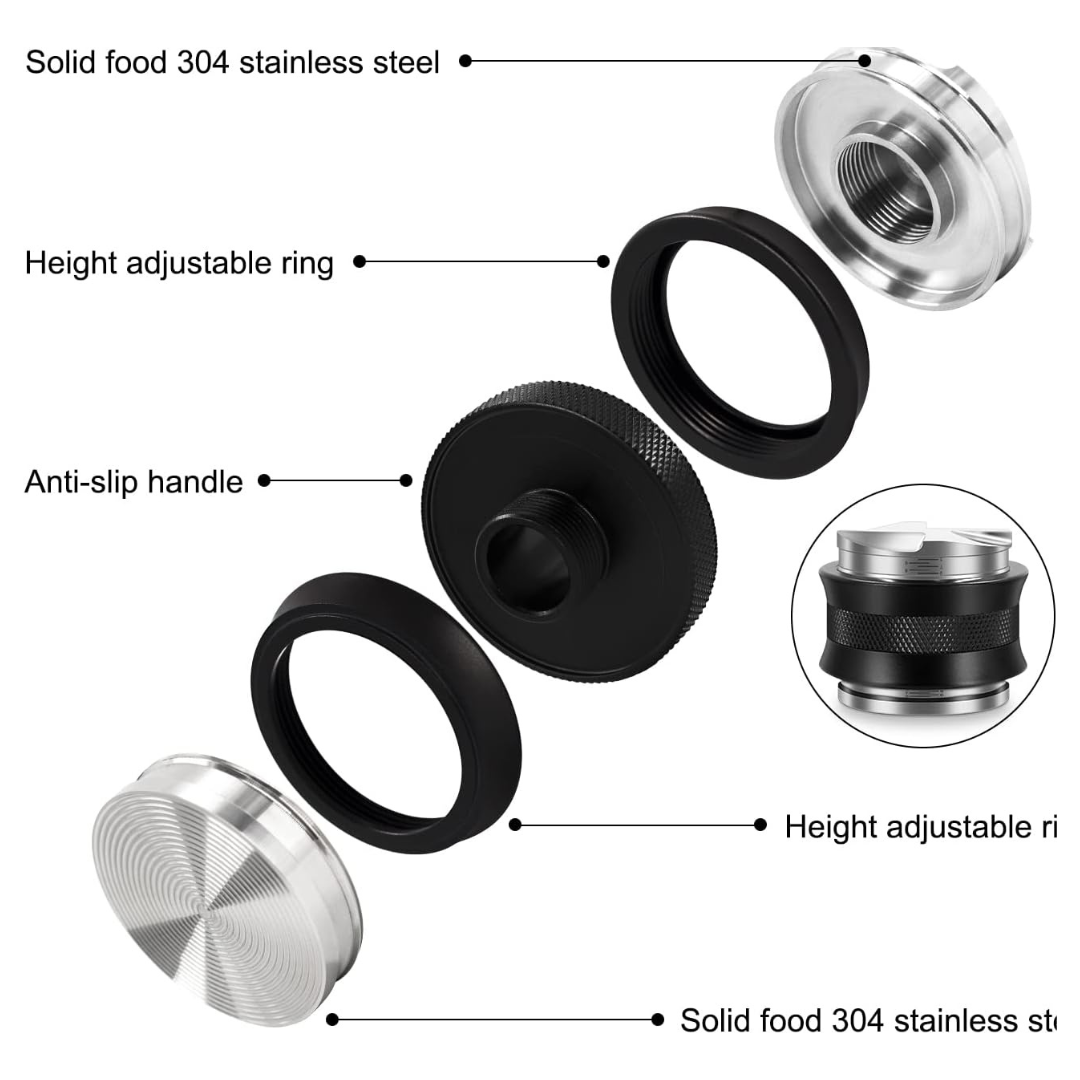 Manipulador Tamper y Distribuidor 2 en 1 para Máquina Espresso 58mm