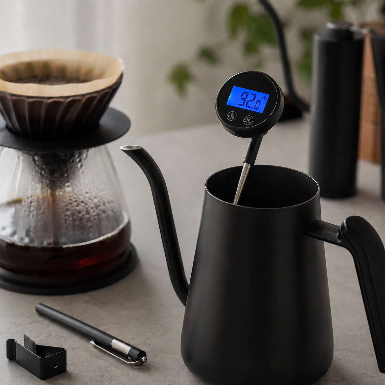 Termometro Digital Para Cafe y Leche con Sonda y Clip