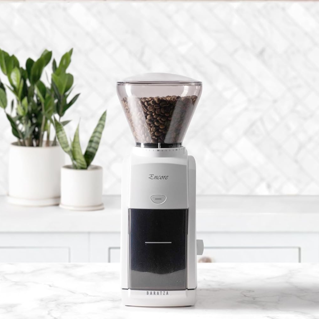 Baratza Encore Blanco Molino de Café Profesional con 40 Ajustes de Molienda