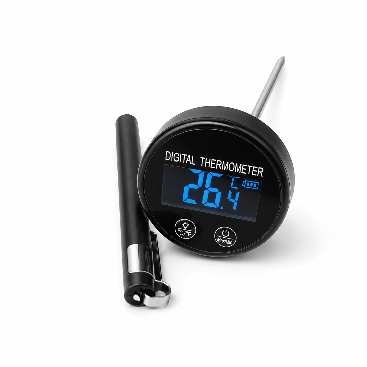 Termometro Digital Para Cafe y Leche con Sonda y Clip
