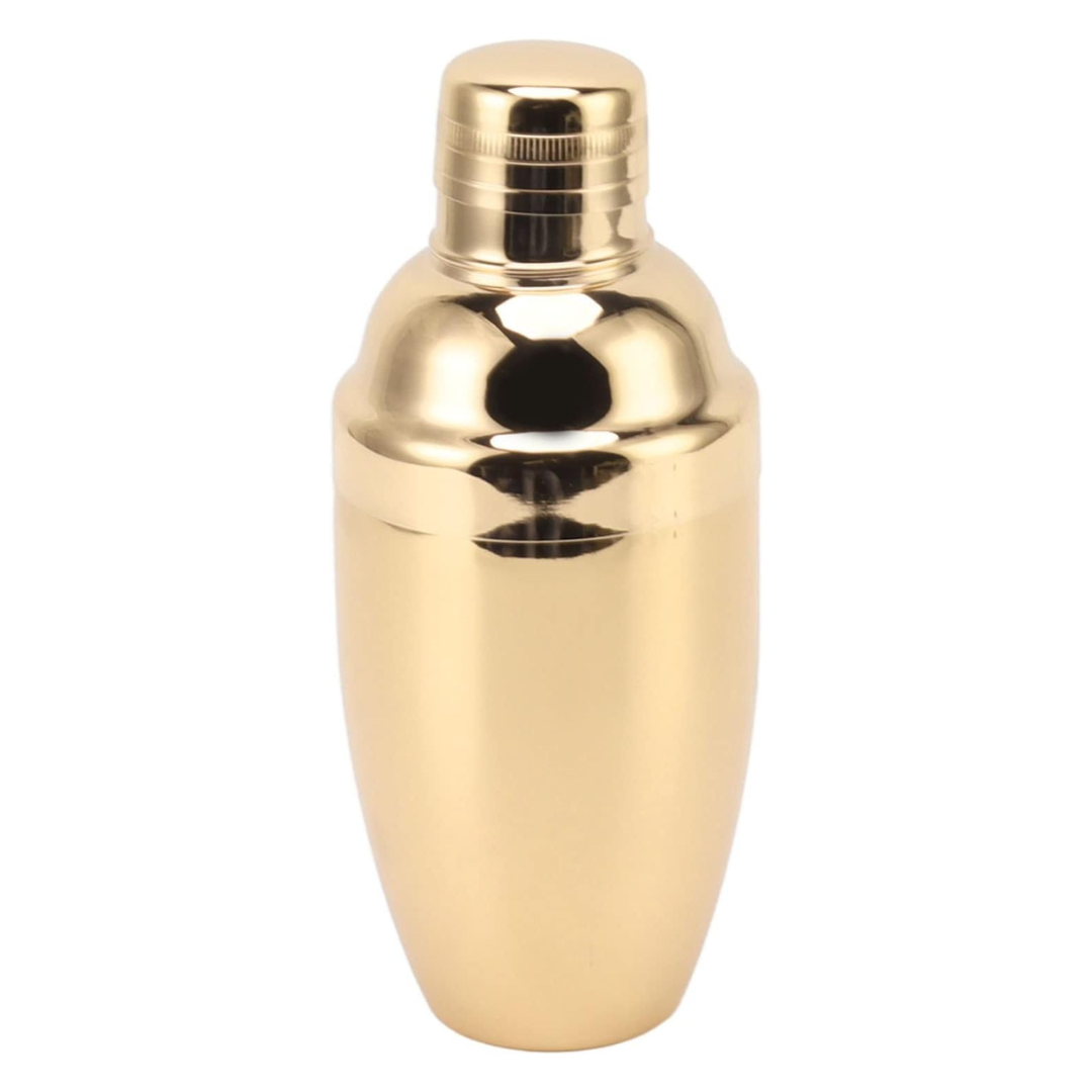 Mezclador de Cocteles Shaker Acero Inoxidable 550ml Dorado