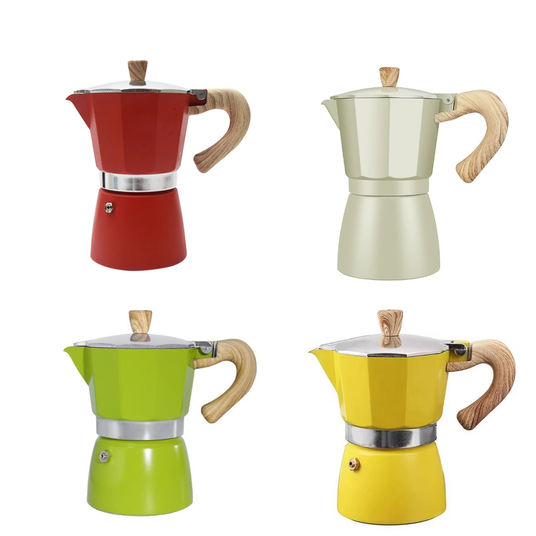 Cafetera Moka 300ml 6Tazas Diseño Clásico