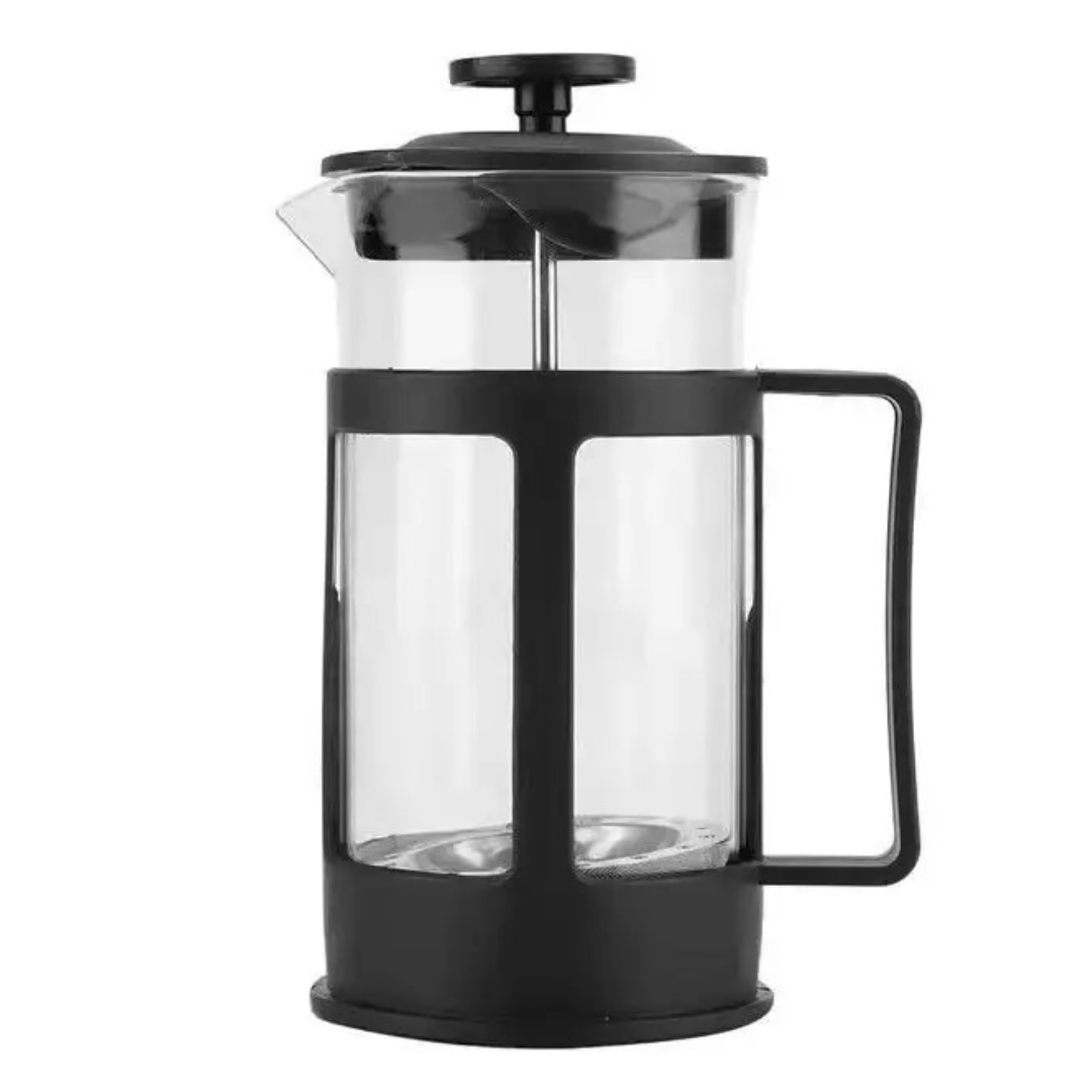 Cafetera Prensa Francesa Negra 350ml Embolo Acero French Press